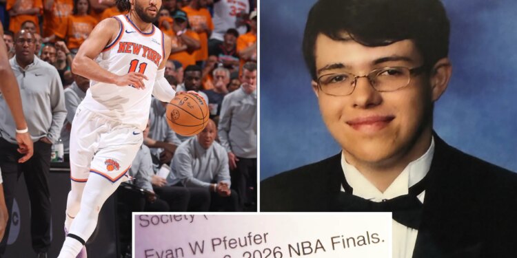 LI man goes viral for predicting Knicks' NBA final run in his 2020 high school yearbook
