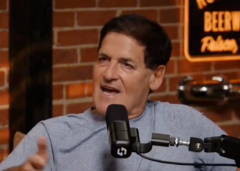 Mark Cuban speaking into a microphone.