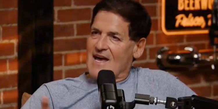 Mark Cuban speaking into a microphone.