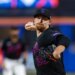 New York Mets pitcher Nolan McLean throwing a pitch.