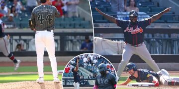 Mets waste solid Sean Manaea start as bats go silent in loss to Braves