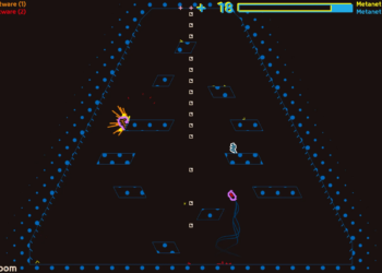 A screenshot from the video game N Plus Infinity Times Two.