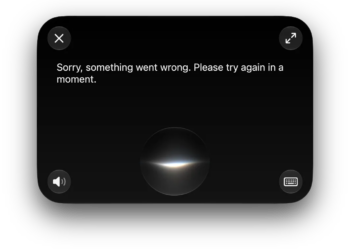 A frequent reminder that Siri AI is in early preview on a macOS developer beta. I get a fair amount of these.