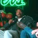 Myles Garrett speaking into a microphone.