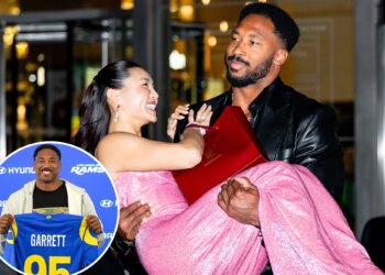 Myles Garrett and girlfriend Chloe Kim all smiles in first photo since Los Angeles Rams trade