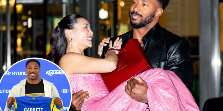 Myles Garrett and girlfriend Chloe Kim all smiles in first photo since Los Angeles Rams trade