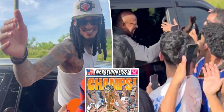 NBA champion Knicks return home to heroes' welcome after historic Finals win