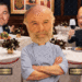 Illustration of a restaurant with three men, two dining at tables labeled "Member's Only" and one chef standing in front.