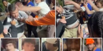NYPD searching for several hooligans who attacked Spurs fan and snatched his jersey after Game 3 mayhem