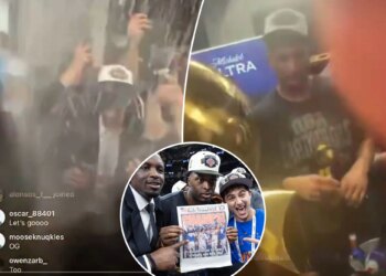 OG Anunoby accidentally puts Knicks locker room celebration on Instagram