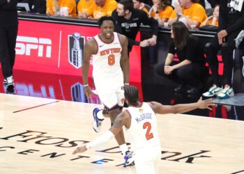 OG Anunoby had a big fourth quarter for Knicks in Game 1 of the NBA Finals on June 3, 2026.