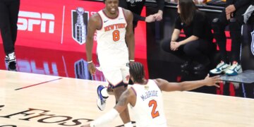OG Anunoby had a big fourth quarter for Knicks in Game 1 of the NBA Finals on June 3, 2026.