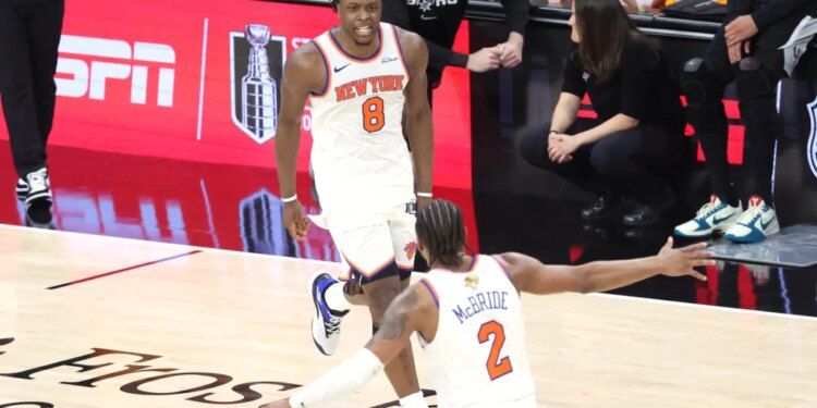 OG Anunoby had a big fourth quarter for Knicks in Game 1 of the NBA Finals on June 3, 2026.
