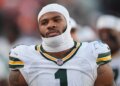 Green Bay Packers defensive end Micah Parsons in uniform.