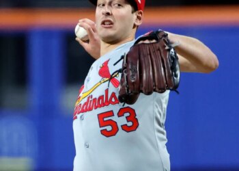 Andre Pallante #53 of the St. Louis Cardinals.