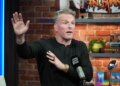 Pat McAfee is seen on his show