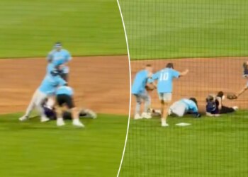 Patriots' Rhamondre Stevenson has frightening injury scare after Matt Rife collision
