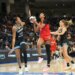 Chicago Sky forward Azura Stevens (30) defends Atlanta Dream forward Angel Reese (5).