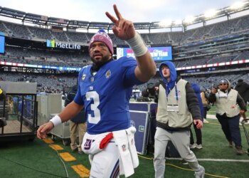 Russell Wilson after the Giants season finale on Jan. 4, 2026.