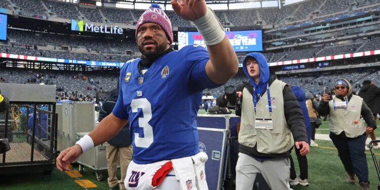 Russell Wilson after the Giants season finale on Jan. 4, 2026.
