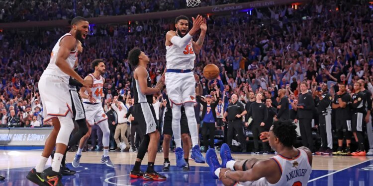 New York Knicks vs. San Antonio Spurs at Madison Square Garden.