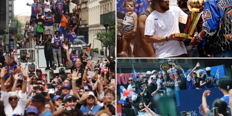 Sights, sounds and feelings of being at 2026 Knicks parade