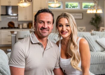 Ryan Lochte and Molly Gillihan in their Gainesville home.