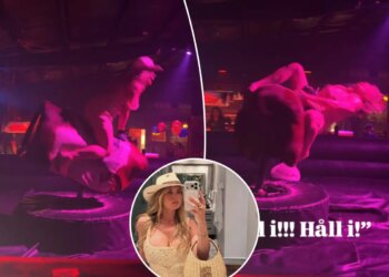 Swedish World Cup WAG Maja Lindelof has wild night out