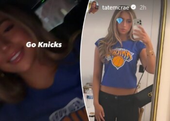 Tate McRae is catching Knicks fever with post-Game 1 celebration photos