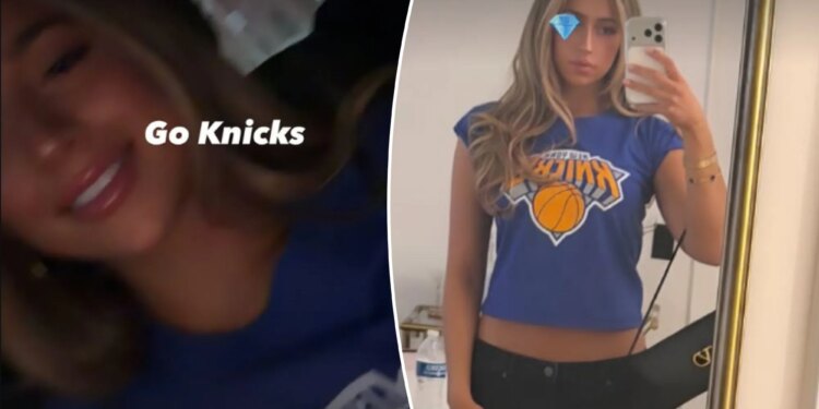 Tate McRae is catching Knicks fever with post-Game 1 celebration photos