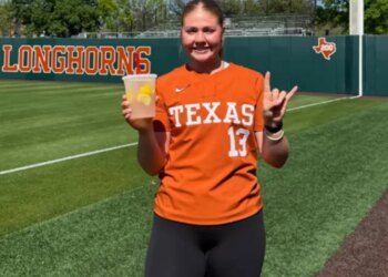 The Texas Longhorns women's softball freshman Hannah Wells