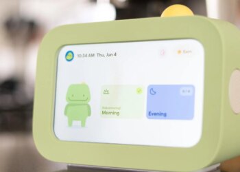 Skylight Buddy chore tracking device on a kitchen counter