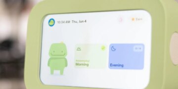 Skylight Buddy chore tracking device on a kitchen counter