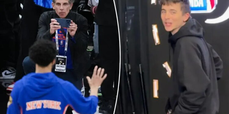 Timothee Chalamet, Knicks' celebrity fans back for NBA Finals Game 2