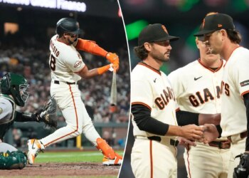 Tyler Mahle shines, Giants walk off A’s with two homers in ninth
