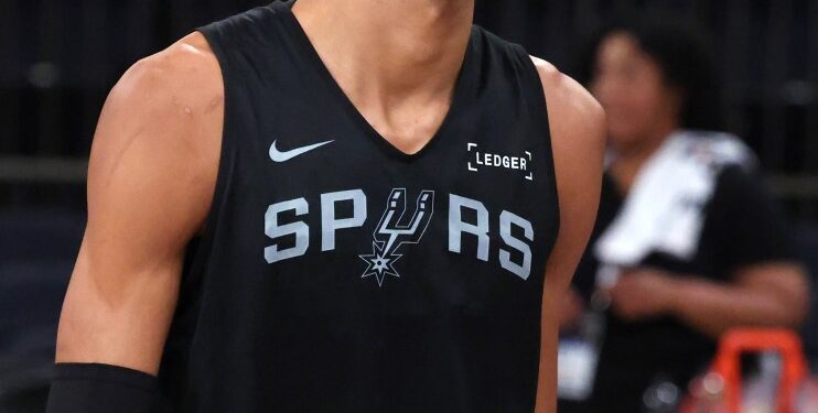 Spurs star Victor Wembanyama during practice at MSG on June 7, 2026.