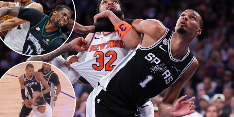 Victor Wembanyama's dirty play is putting the NBA to the test