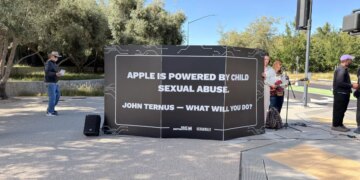 WWDC protesters want Apple to ban Elon Musk’s apps