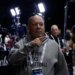 Leon Rose, President of the New York Knicks, at Frost Bank Center for NBA Finals practice.