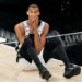 Victor Wembanyama reacts dejectly after a play during the Spurs' 94-90 NBA season-ending Game 5 loss to the Knicks on June 13, 2026 in San Antonio.