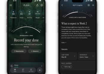 Render of Oura’s new GLP-1 insights feature