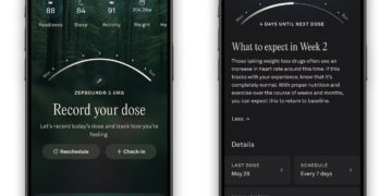 Render of Oura’s new GLP-1 insights feature