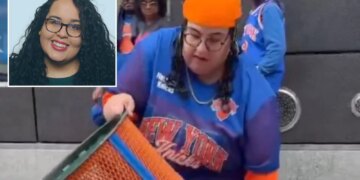 Woman who emptied knicks trashcan on street then stole it was DEI exec, worked at JPMorgan Chase