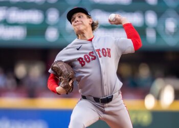 Jun 20, 2026; Seattle, Washington, USA; Boston Red Sox starter Connelly Early (71) delivers a pitch during the first inning against the Seattle Mariners at T-Mobile Park. Mandatory Credit: Stephen Brashear-Imagn Images