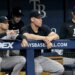 Jake Hirst and Aaron Judge in the dugout.