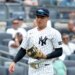 Yankees shortstop Anthony Volpe (11) in the field against the Minnesota Twins.