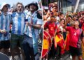 Argentina, Spain soccer fans flood New York ahead of World Cup final