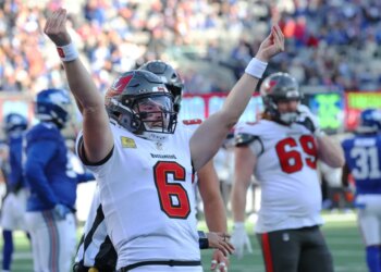 Buccaneers quarterback Baker Mayfield.