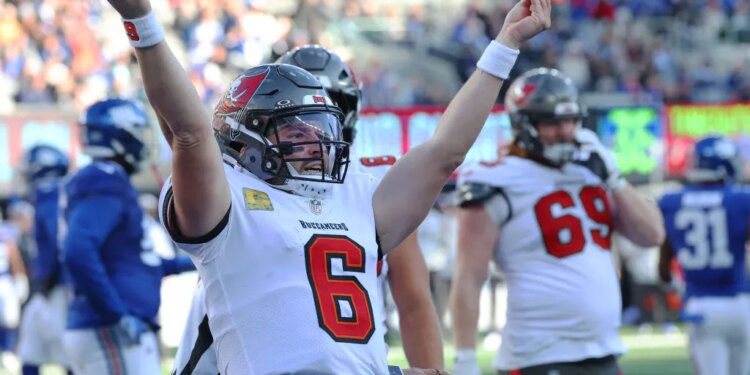 Buccaneers quarterback Baker Mayfield.