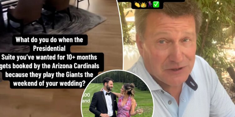Bride-to-be's hotel Hail Mary was answered by Arizona Cardinals